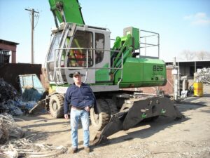 Mark Lewon with the latest edition to the Utah Metal Works fleet.