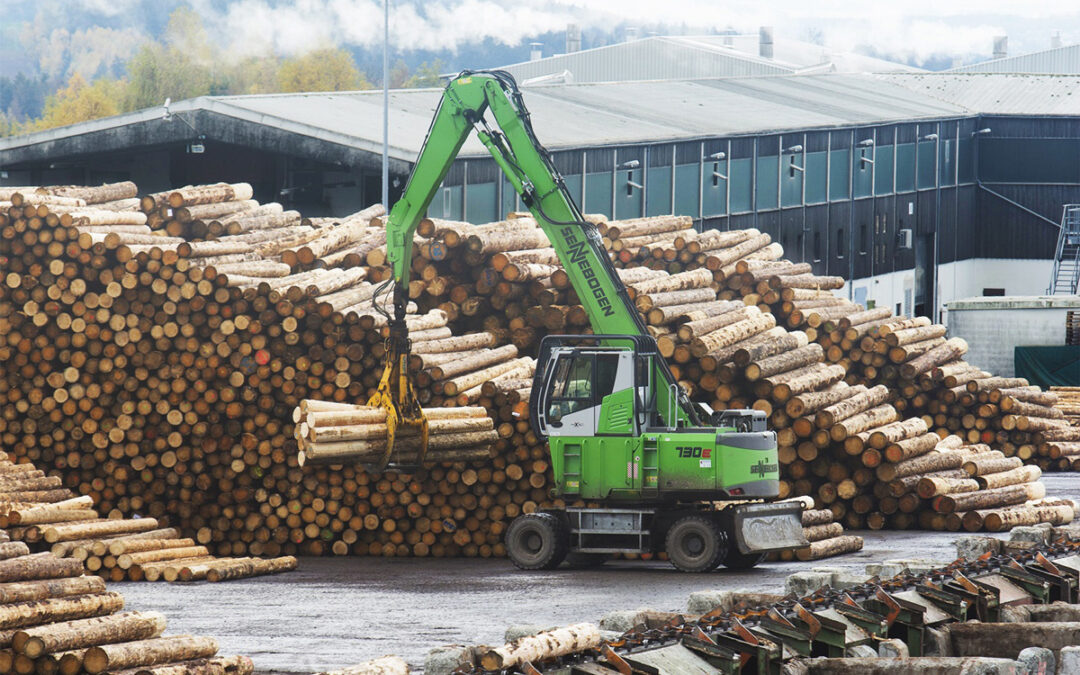 Two SENNEBOGEN Log Handlers Double Down On Green Performance