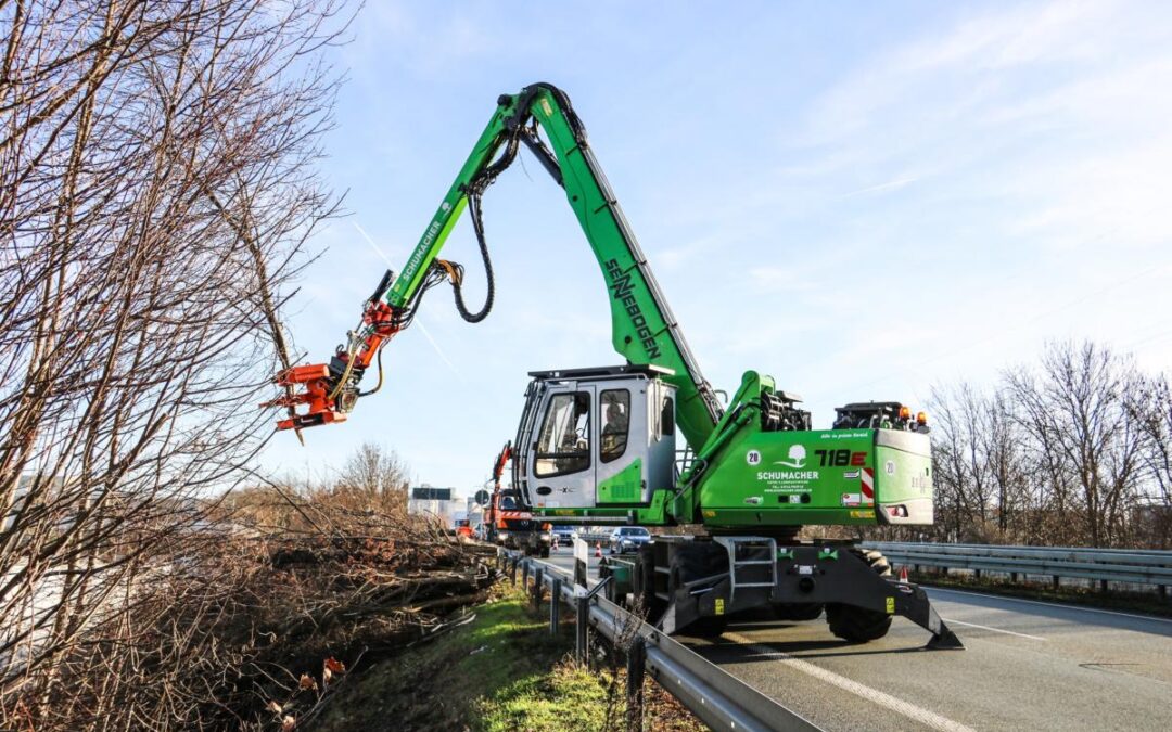 Tree Care Added To Landscaping Operations With Addition Of SENNEBOGEN 718 E